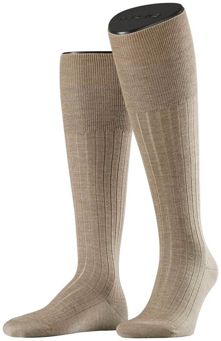 Falke No. 2 Finest Cashmere Kniekousen Knee-Highs Extra Dark Sand Melange