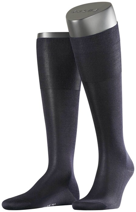 Falke No. 4 Pure Silk Knee High Kniekousen Navy