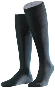Falke No. 4 Pure Silk Knee High Kniekousen Zwart