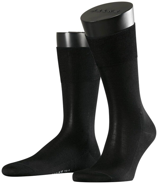 Falke No. 4 Pure Silk Socks Black