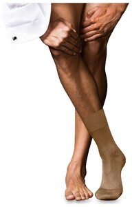 Falke No. 6 Socks Finest Merino and Silk Sokken Camel