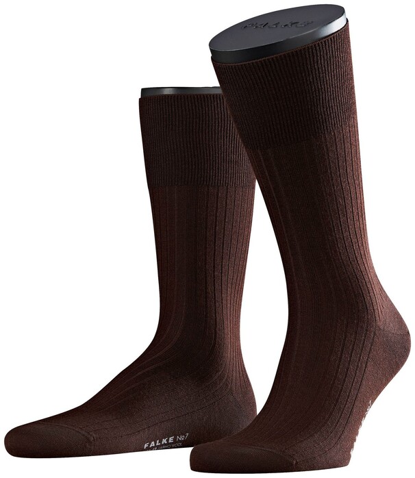 Falke No. 7 Socks Finest Merino Sokken Bruin