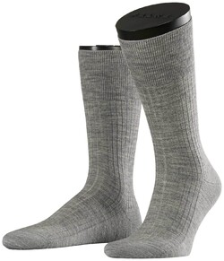 Falke No. 7 Socks Finest Merino Sokken Licht Grijs Melange