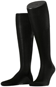 Falke No. 9 Egyptian Karnak Cotton Kniekous Knee-Highs Black
