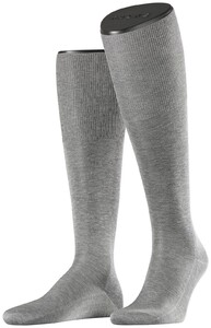 Falke No. 9 Egyptian Karnak Cotton Kniekous Knee-Highs Grey