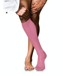 Falke No. 9 Egyptian Karnak Cotton Kniekous Knee-Highs Rose