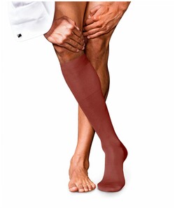 Falke No. 9 Egyptian Karnak Cotton Kniekous Knee-Highs Rust