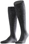 Falke No. 9 Egyptian Karnak Cotton Kniekous Kniekousen Antraciet Melange