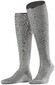 Falke No. 9 Egyptian Karnak Cotton Kniekous Kniekousen Grijs