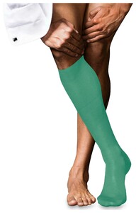 Falke No. 9 Egyptian Karnak Cotton Kniekous Kniekousen Ocean Green