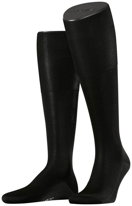 Falke No. 9 Egyptian Karnak Cotton Kniekous Kniekousen Zwart