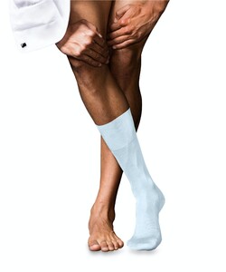 Falke No. 9 Socks Egyptian Karnak Cotton Light Blue