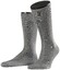 Falke No. 9 Socks Egyptian Karnak Cotton Sokken Grijs