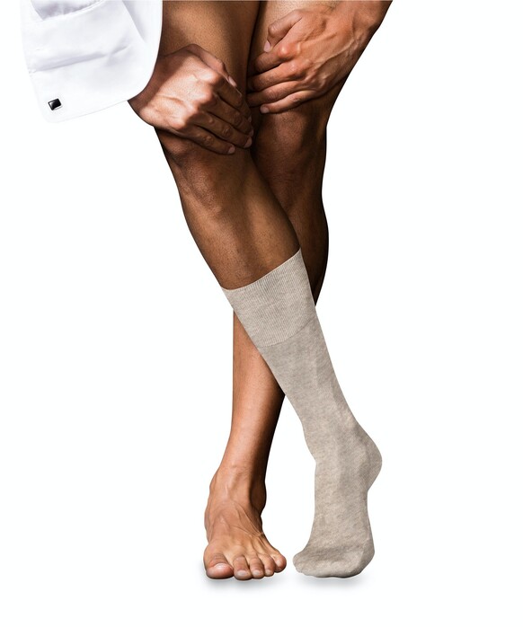 Falke No. 9 Socks Egyptian Karnak Cotton Sokken Wheat Melange