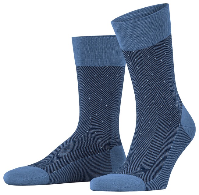 Falke Sensitive Herringbone Sokken Dusty Blue