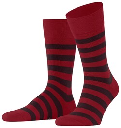 Falke Sensitive Mapped Line Socks Scarlet Melange
