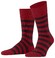 Falke Sensitive Mapped Line Sokken Scarlet Melange