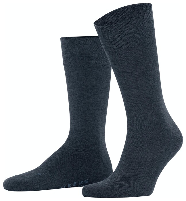 Falke Sensitive New York Sokken Navy Melange