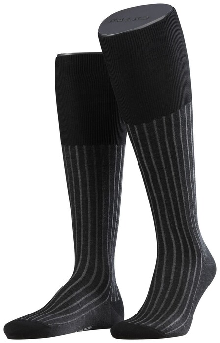 Falke Shadow Kniekousen Zwart-Grijs
