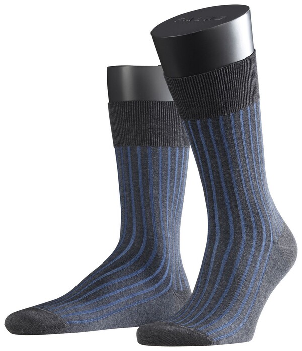 Falke Shadow Sok Sokken Antraciet-Blauw