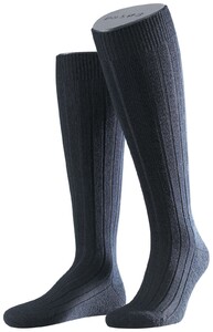 Falke Teppich im Schuh Kniekous Knee-Highs Navy