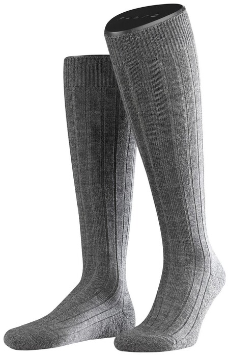Falke Teppich im Schuh Kniekous Kniekousen Donker Grijs Melange
