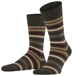Falke Tinted Stripe Sokken Beech
