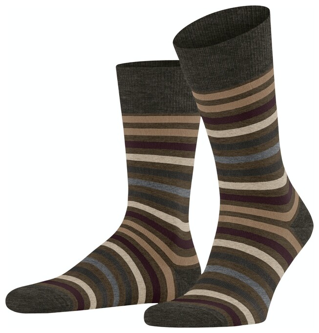 Falke Tinted Stripe Sokken Beech