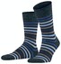Falke Tinted Stripe Sokken Dark Navy