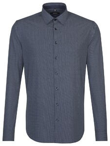 Seidensticker Micro Dotted Kent Blauw