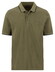 Fynch-Hatton 2-Ply Solid Piqué Tipping Details Polo Donker Khaki