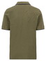Fynch-Hatton 2-Ply Solid Piqué Tipping Details Poloshirt Dark Khaki