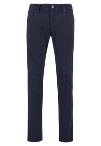 Fynch-Hatton 5-Pocket Fine Printed Structure Pants Dark Navy
