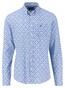 Fynch-Hatton Abstract Fantasy Pattern Overhemd Strong Blue