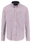 Fynch-Hatton Abstract Triangle Pattern Button-Down Overhemd Garnet Red