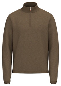 Fynch-Hatton Air Cotton Troyer Zip Trui Elephant Grey