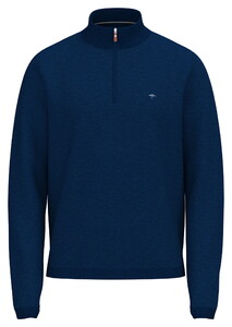 Fynch-Hatton Air Cotton Troyer Zip Trui Midnight