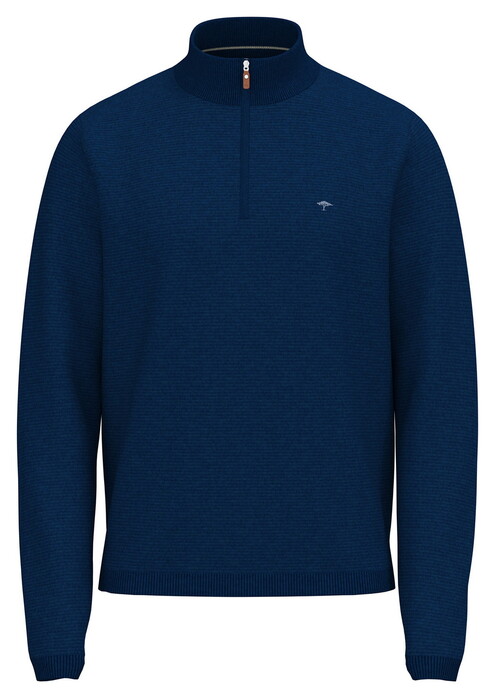 Fynch-Hatton Air Cotton Troyer Zip Trui Midnight