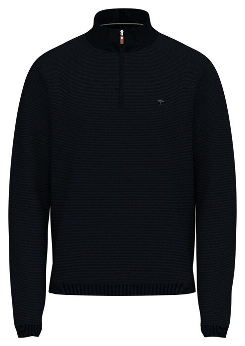 Fynch-Hatton Air Cotton Troyer Zip Trui Navy