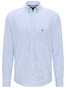 Fynch-Hatton All-Season Oxford Check Overhemd Licht Blauw