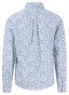 Fynch-Hatton Allover Floral Pattern Premium Cotton Overhemd Navy