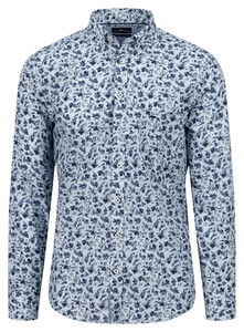 Fynch-Hatton Allover Flower Pattern Overhemd Summer Breeze