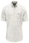 Fynch-Hatton Allover Graphic Pattern Short Sleeve Overhemd Magnolia