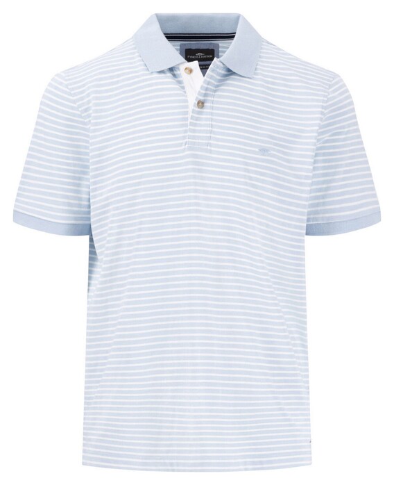 Fynch-Hatton Allover Horizontal Stripe Polo Summer Breeze