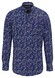 Fynch-Hatton Allover Leaf Pattern Overhemd Misty Blue
