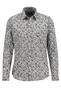 Fynch-Hatton Allover Leaves Patternn Kent Collar Overhemd Deep Forest