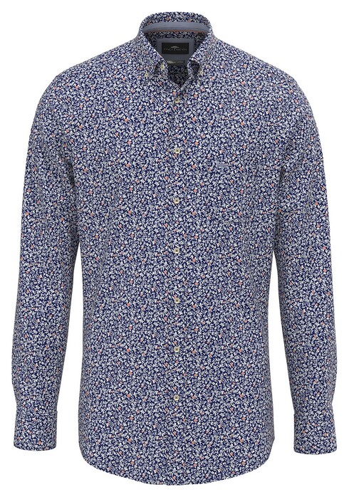Fynch-Hatton Allover Mini Fantasy Floral Pattern Overhemd Perzik