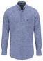 Fynch-Hatton Allover Mini Flower Pattern Overhemd Harbor Blue