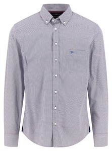 Fynch-Hatton Allover Minimal Pattern Button-Down Overhemd Garnet Red