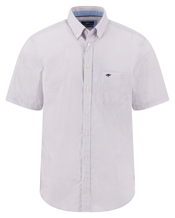 Fynch-Hatton Allover Minimal Pattern Overhemd Magnolia